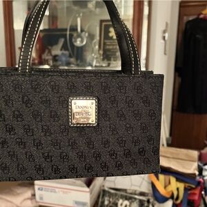 Dooney & Bourke Black Monogram small Satchel NWOT